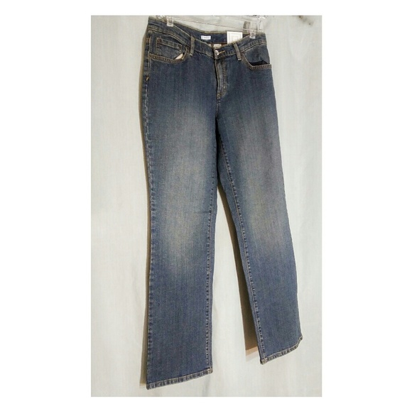 Liz Claiborne Blue Chelsea Straight Leg Jeans 12 - Picture 5 of 8